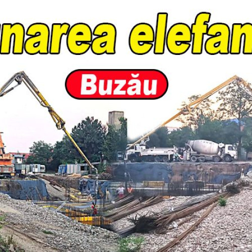 Construirea noului sediu al DRDP Buzau a început cu o cantitate record de beton