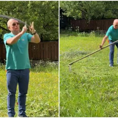Emil Boc revine la una dintre activitățile sale preferate: cositul