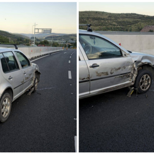 accident rutier la intrarea în Martinesti cu implicarea unui autoturism și a unui camion