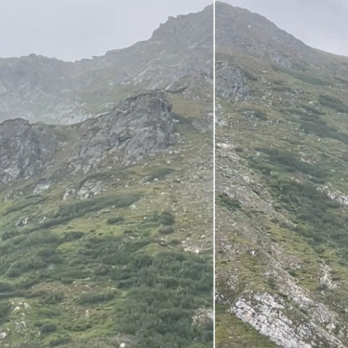 Fulgii de zăpadă au transformat peisajul într-unul de iarnă, chiar dacă luna august nu este de obicei asociată cu astfel de scene. Un turist a filmat această imagine rară, după ce a fost surprinsă pe vârful Pietrosul Rodnei, cel mai înalt punct din Parcul Național Munții Rodnei, aflat la 2.303 metri altitudine. Muntii Rodnei sunt cei mai înalți și mai dificil de traversat din lanțul Carpaților Orientali, iar ninsoarea neașteptată a fost un spectacol surprinzător pentru toți cei aflați în drumeție în zonă, notaaza ziarulamprenta.ro.