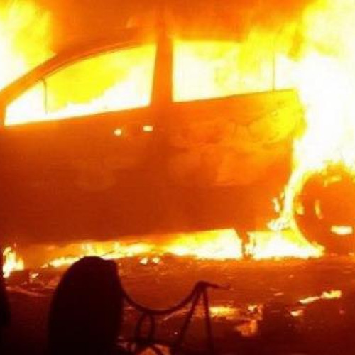 Incendiu de vegetație care a cuprins parcul auto din comuna Gâlgani