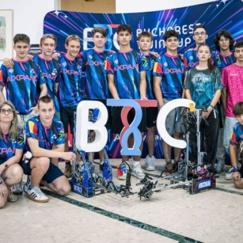 echipa AIcitizens de robotica din Vrancea la Bucharest Twin Cup 2024