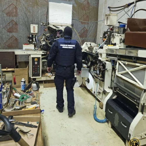 Grup infracțional destructurat în România, cercetat pentru fabricație ilegală de țigări