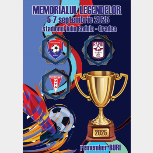 noi ediție a memorialului legendelor la stadionul iuliu bodola în perioada 5-7 septembrie