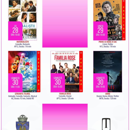 program foarte bogat la cinematograful independenta din targoviste în perioada 25-31 august 2025