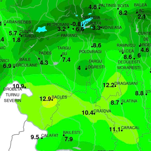 temperaturi neobișnuite de toamnă în gorj în dimineața zilei de 26 august 2025