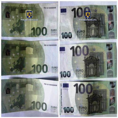 Polițiștii vrânceni au descoperit bancnote contrafăcute în valoare de peste 4,1 milioane de euro