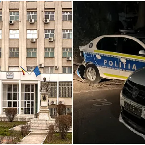 incident in curtea IPJ Dolj: bărbat din calafat a lovit autospeciale de poliție