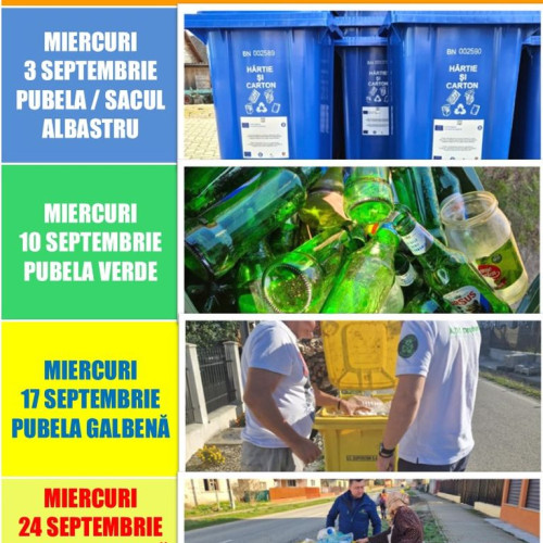 programul de colectare a deșeurilor stabilit de ADI Deșeuri Bistrița-Năsăud