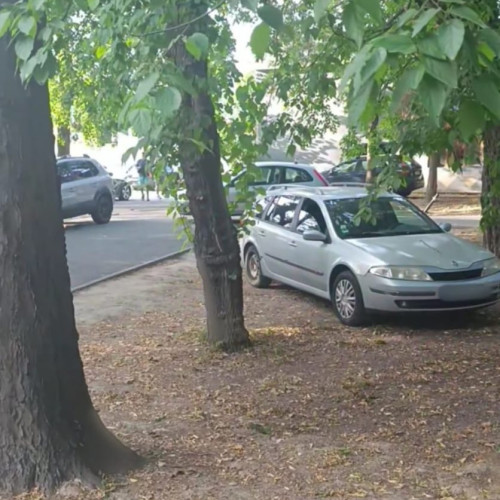 parcare ilegală în parcul central din târgu jiu: poliția locală reacționează