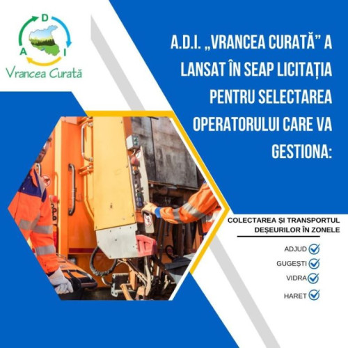 Licitație pentru servicii de salubrizare în Vrancea
