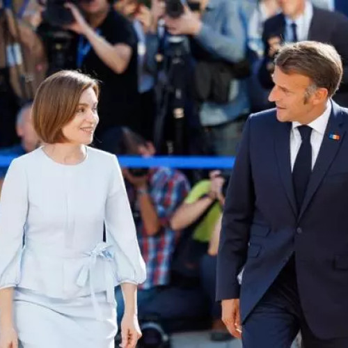 macron a sosit în moldova pentru vizita oficială