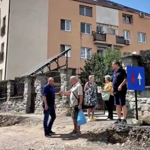 Lucrări de modernizare pe strada Hameiului din cartierul Mănăștur în desfășurare