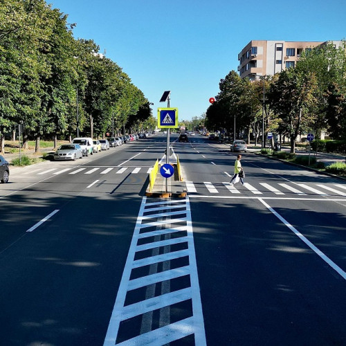 Construcție de scuaruri și măsuri de siguranță pe drumurile din Constanța