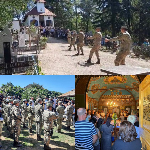 comunitatea gorjeană a spus adio unui veteran de război și oficial militar