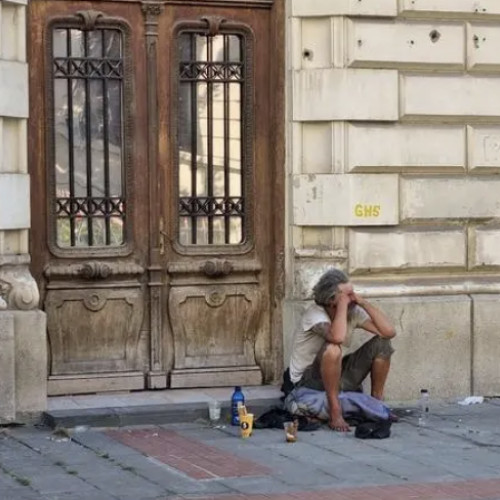 Tabără improvizată pentru persoane fără adăpost la Cluj-Napoca