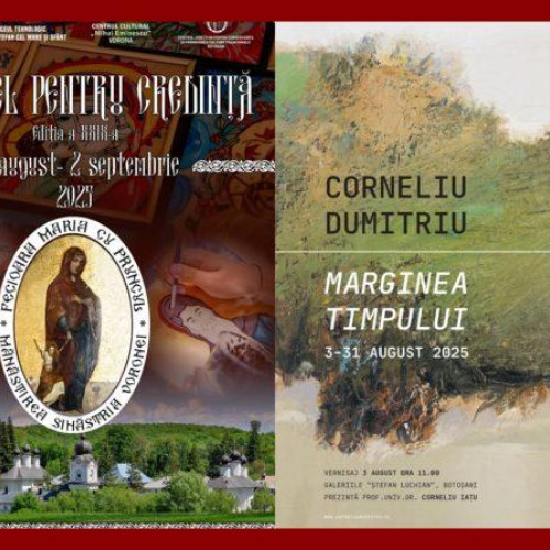 Weekend mai liniștit la Botoșani: tabără de pictură religioasă și filme locale