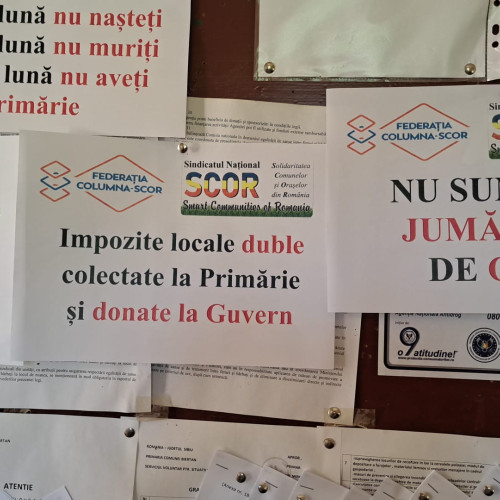 Primăriile din județul Sibiu suspendă activitatea cu publicul în semn de protest