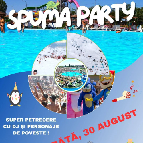 Spuma Party va încheia sezonul estival la complexul turistic de natație din Târgoviște