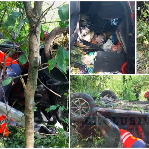 Doi soți au murit după ce au căzut cu mașina într-o raptă din județul Iași