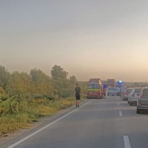 Accident grav pe drumul județean 182B în apropiere de Ulmeni