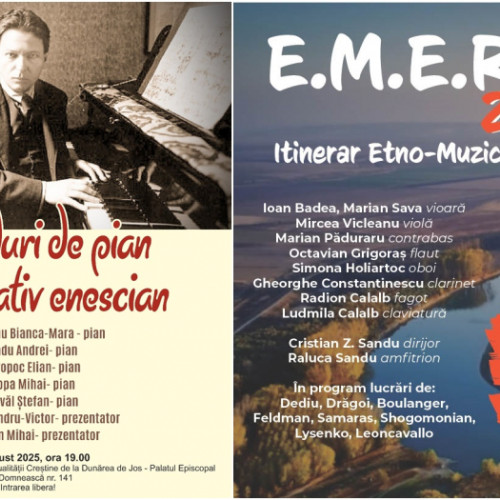 Două evenimente artistice la palatul episcopal din dunărea de jos în ultimele zile ale lunii august