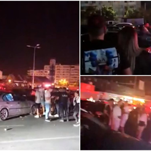 Bătăie într-o parcare de supermarket din Focșani