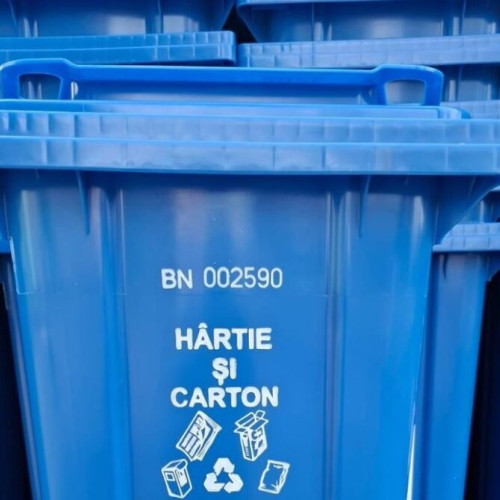 Distribuția pubelelor albastre se va desfășura în intervalul 16:30–21:00