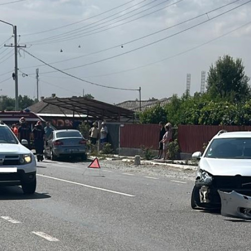 Blocaj total pe DN 38, echipaje la fața locului