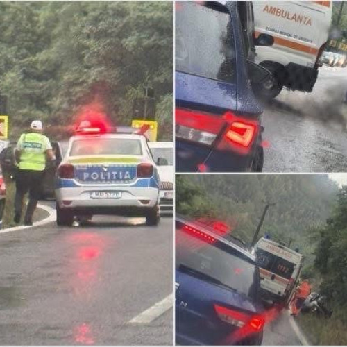 Un accident pe DN 7, în zona Lotrișor – Cârligu Mic