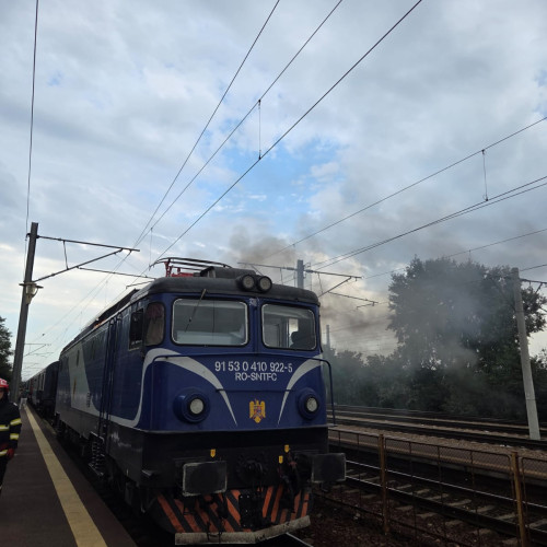 Incendiu la locomotiva unui tren pe ruta Mangalia–Craiova
