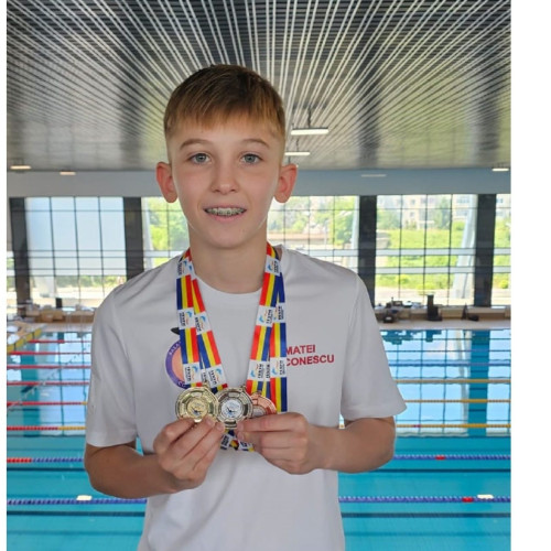 Matei-Marius Diaconescu, copilul de 11 ani care înoată spre performanță olimpică