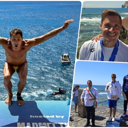 Sportivul Constantin Popovici câștigă argint la Cupa Mondială de sărituri de la 27 metri