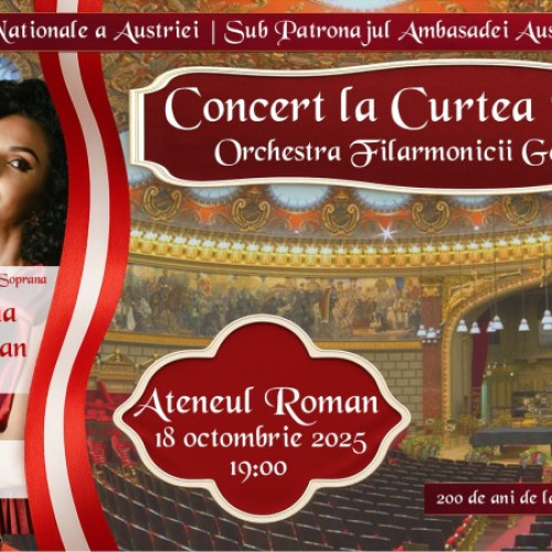 Concert la Curtea Imperială deschide stagiunea Filarmonicii Arad