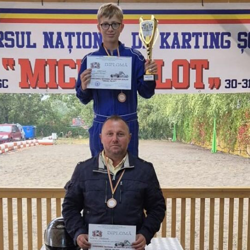 Etapa națională de karting școlar la Târgu Secuiesc: Daniel Șerban obține locul 5