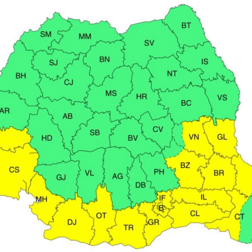 Avertisment meteorologic cod galben pentru temperaturi deosebit de ridicate în mai multe regiuni