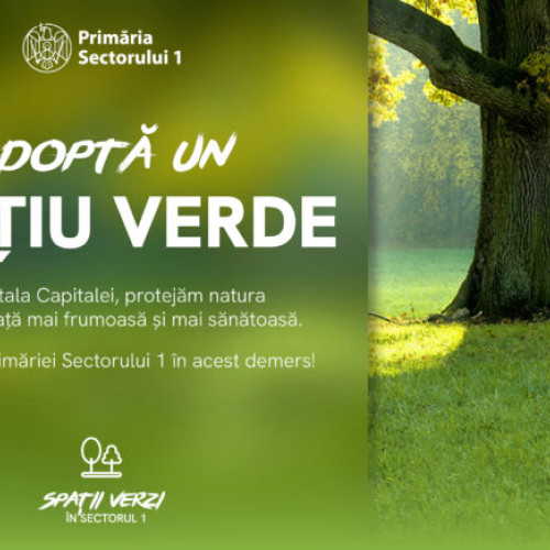Adoptă un spațiu verde: Primăria Sectorului 1 lansează campania