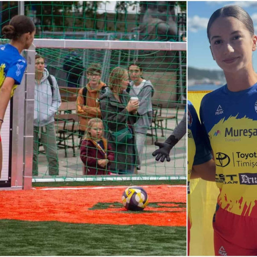 Roxana Bocăniciu, tânăra jucătoare din Geoagiu de Sus, la Campionatul Mondial de Fotbal de Stradă