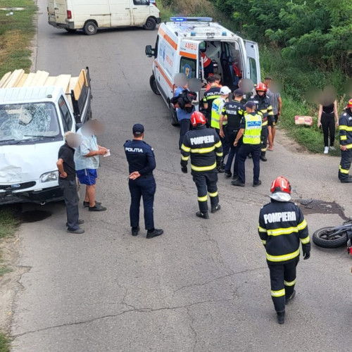 Adolescent de 17 ani rănit într-un accident rutier în Vlăsinești