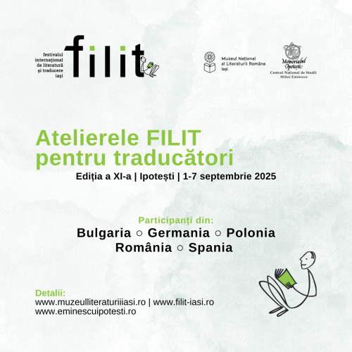 Atelierele FILIT pentru traducători: cea de-a XI-a ediție la Iași, 1-7 septembrie 2025
