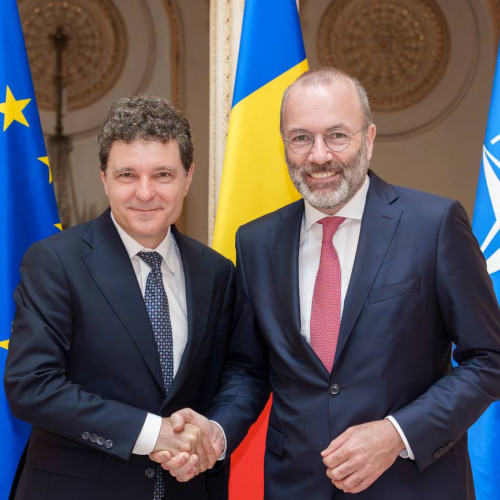 Președintele Nicușor Dan primește la Cotroceni vizita lui Manfred Weber