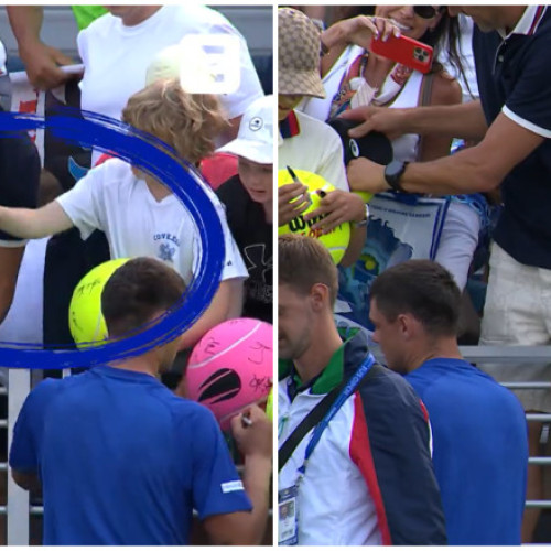 Incident la US Open: un CEO polonez a smuls o șapcă destinată unui copil, în timp ce sportivul reacționează