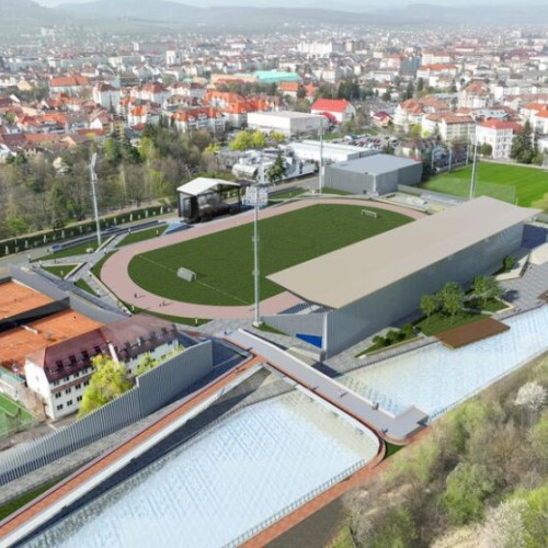 Stadionul din Bistrița intră în etapa de modernizare și extindere cu teren de antrenament