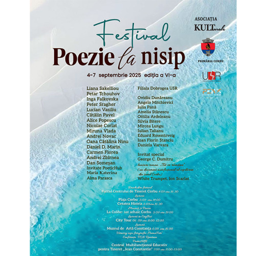 Festivalul poezie la nisip deschide ediția a șasea la Corbu și Constanța