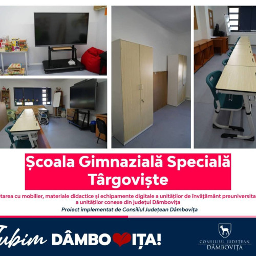 Consiliul Județean Dâmbovița finalizează unul dintre cele mai ample proiecte de infrastructură educațională