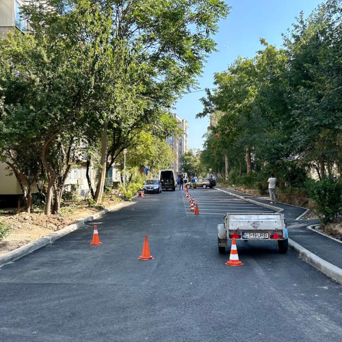Lucrările de resistematizare rutieră completează reabilitările din zona Aleea Hortensiei