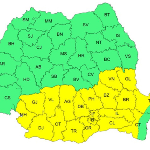 Caniculă în Oltenia, Muntenia, sudul Moldovei și Dobrogea, anunțată de ANM
