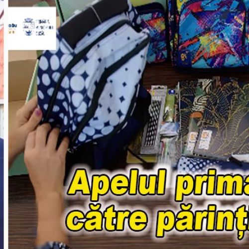 Primăria Buzău oferă ghiozdane și rechizite pentru elevi