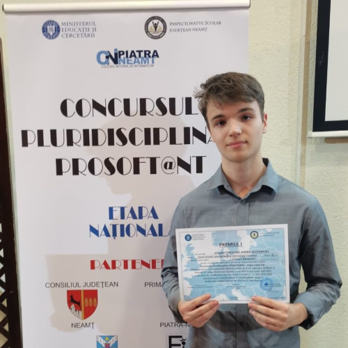 Andrei Alexandru Strugaru, licean constănțean cu medalii la olimpiade