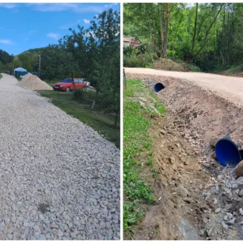 Finalizate lucrările de reabilitare a drumurilor din Aghireșu
